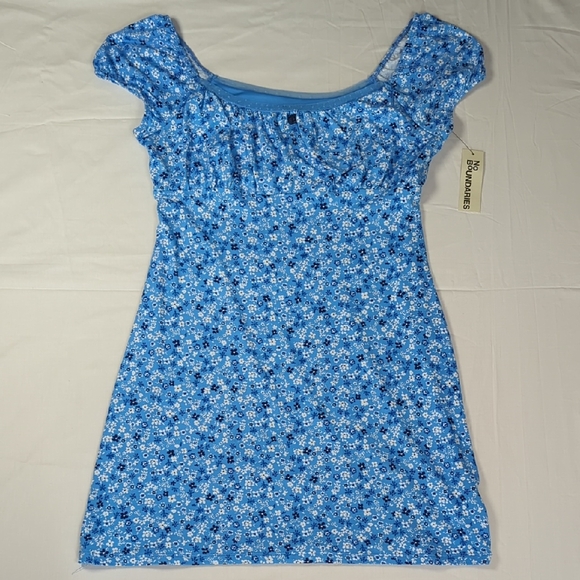 No Boundaries Dresses & Skirts - No Boundaries Sky Blue Floral Dress Size M
